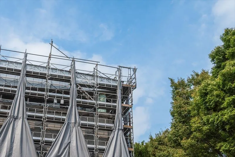 工事現場での台風対策